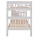 preview thumbnail 17 of 17, Twin over Twin Wood Bunk Bed with Three Drawers, White