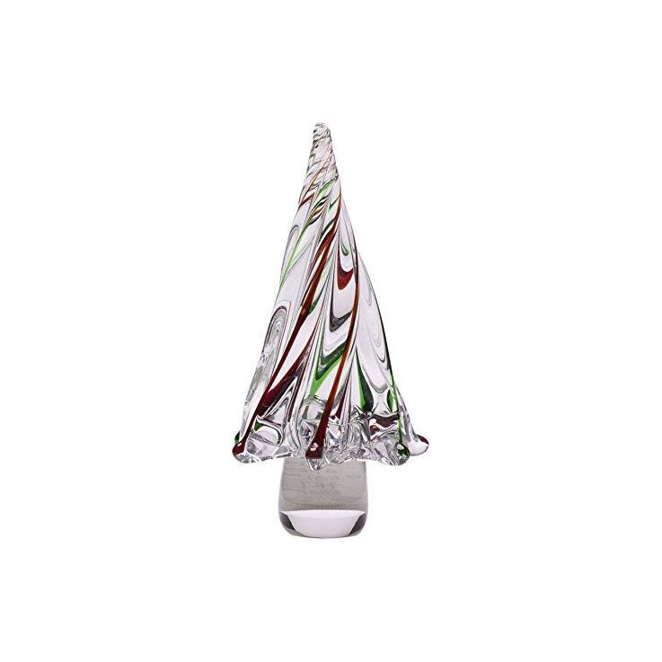 Glitzhome Table Decor Glass Christmas Tree