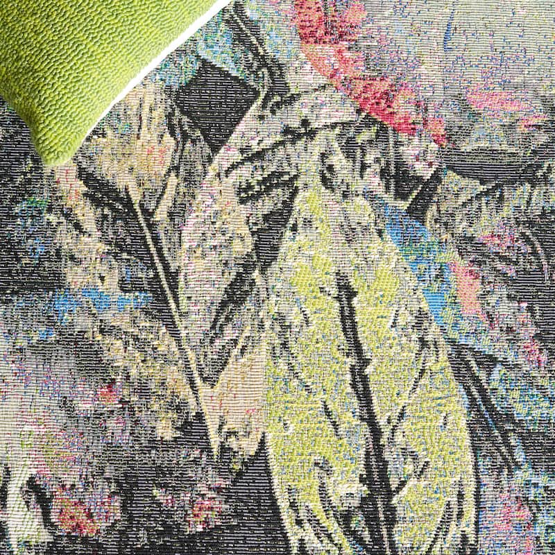 SAFAVIEH Barbados Hilka Tropical Botanical Waterproof Patio Backyard Rug