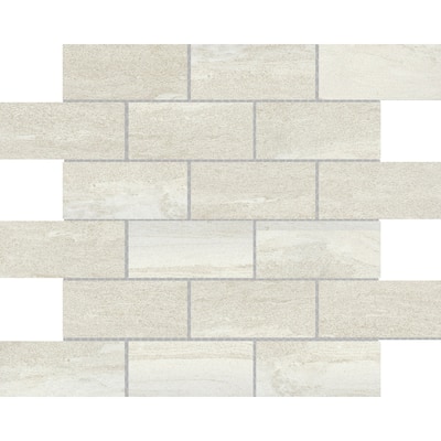 Emser Tile Mood - 12" x 12" Rectangle Brick Mosaic Wall Tile - Matte