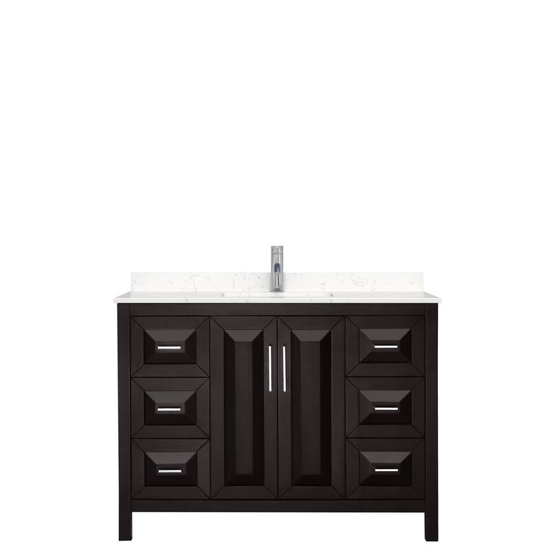 Daria 48 Inch Single Vanity, Cultured Marble Top