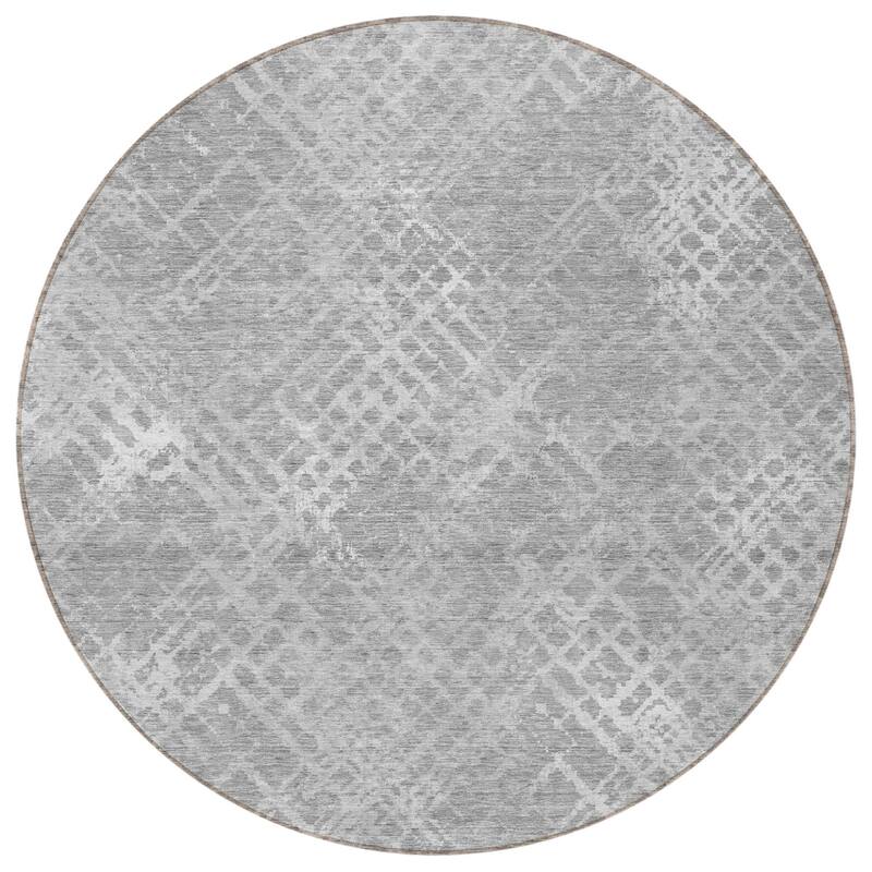 HomeRoots Geometric Transitional Rectangle Outdoor Rug