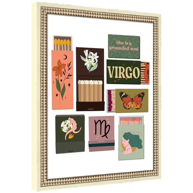 Kate and Laurel Virgo Matchbooks 14x18 FC by Megan Ryan Framed Wall Art Print