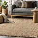 preview thumbnail 9 of 46, Brooklyn Rug Co Delilah Solid Chunky Jute Tassel Area Rug