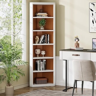 その他 Magical Furniture Angle 70 Shelf bullpen 7 Tiers Corner Shelf, 70.87 Inches Tall Corner Bookshelf, Modern