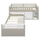 preview thumbnail 7 of 30, 78.90" L-Shaped Space Saving Bunk Loft and Bunk Platform Bed