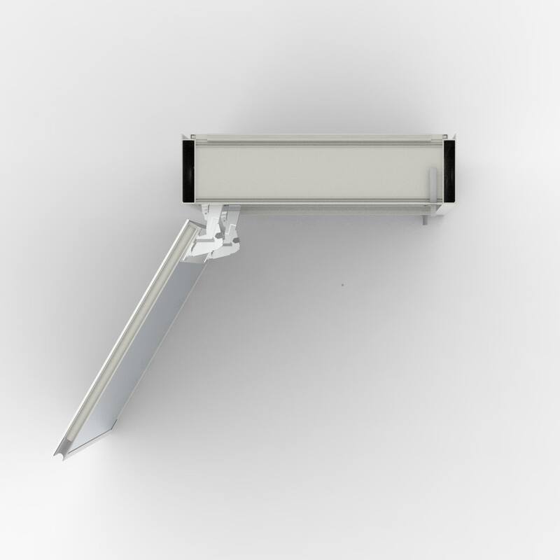 15" x 24" Rectangular Aluminum Surface Mount Medicine Cabinet with Mirror and Shelves - 15" x 24"