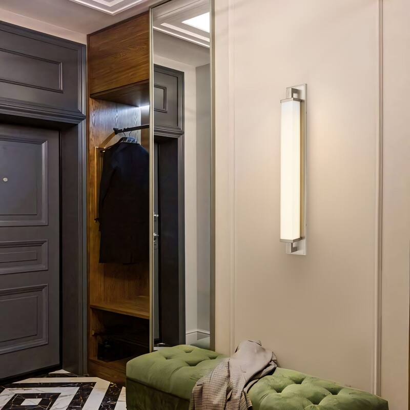 Zenith 34" Brushed Nickel LED Bathroom Vanity Light