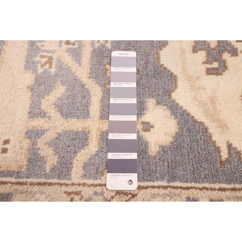 ECARPETGALLERY Hand-knotted Royal Oushak Grey Wool Rug - 6'1 x 8'10