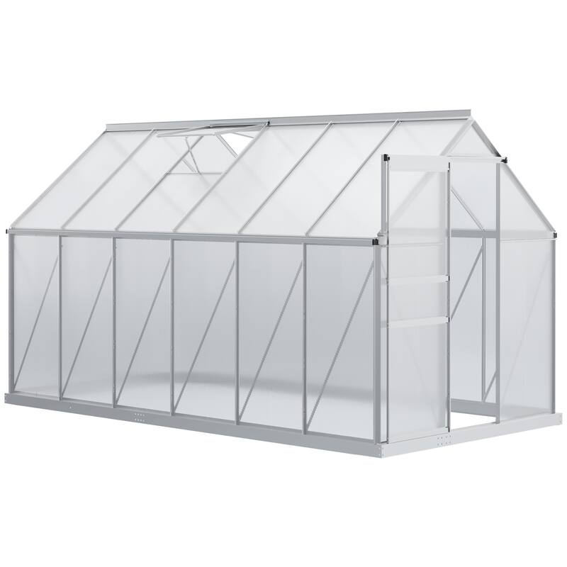 Greenhouse with Adjustable Roof Vent
