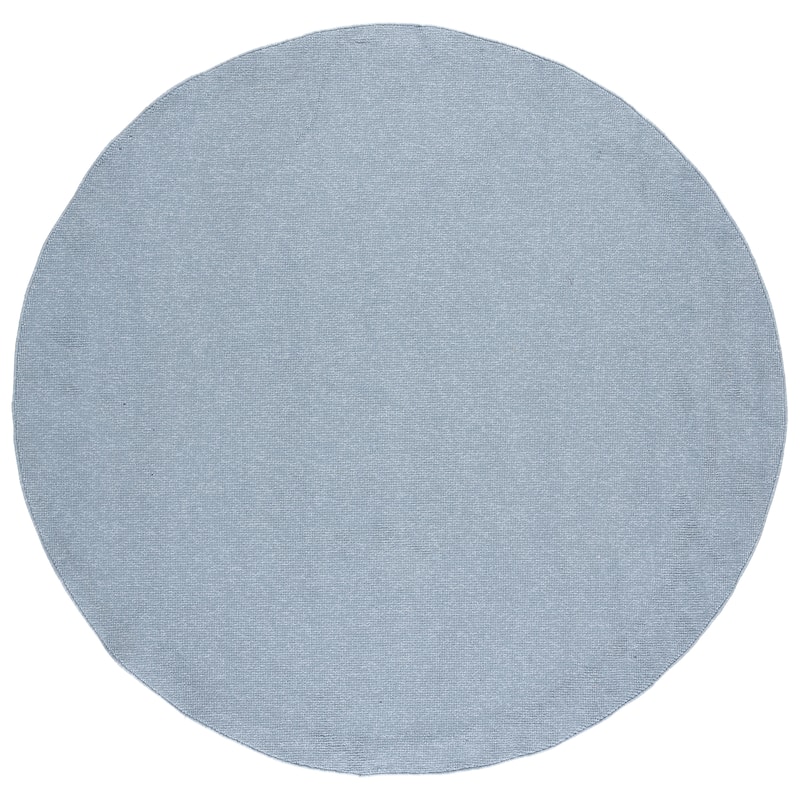 SAFAVIEH River Alcie Contemporary Solid Rug - 6'7" Round - Blue