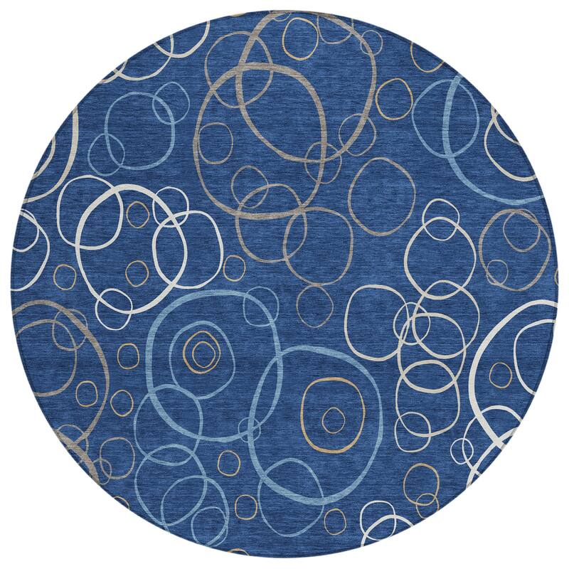 Machine Washable Indoor/ Outdoor Contemporary Nexus Chantille Rug