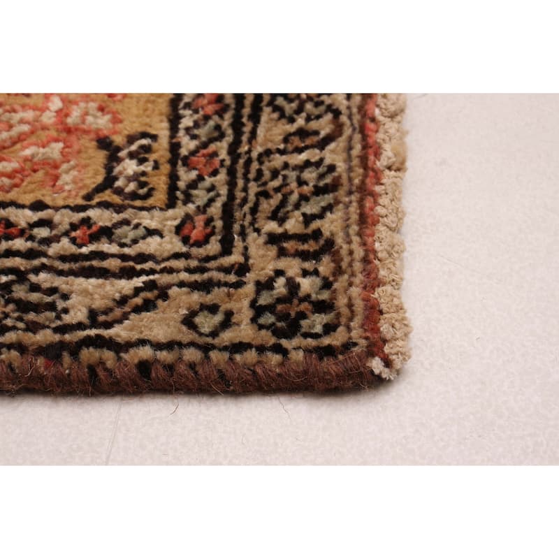 ECARPETGALLERY Hand-knotted Antalya Vintage Copper Wool Rug - 3'8 x 8'10