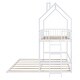 preview thumbnail 11 of 40, Twin Over Twin-Twin House Bunk Bed with Ladder L-Shaped Bunk Bed