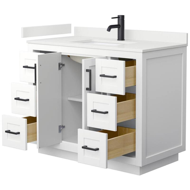 Wyndham Collection WCF292942S-QTZ-UNSMXX Miranda 42" Free Standing