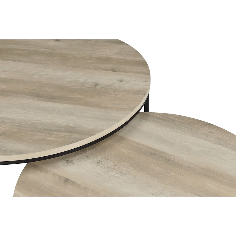 Lainey 2-piece Round Nesting Coffee Table