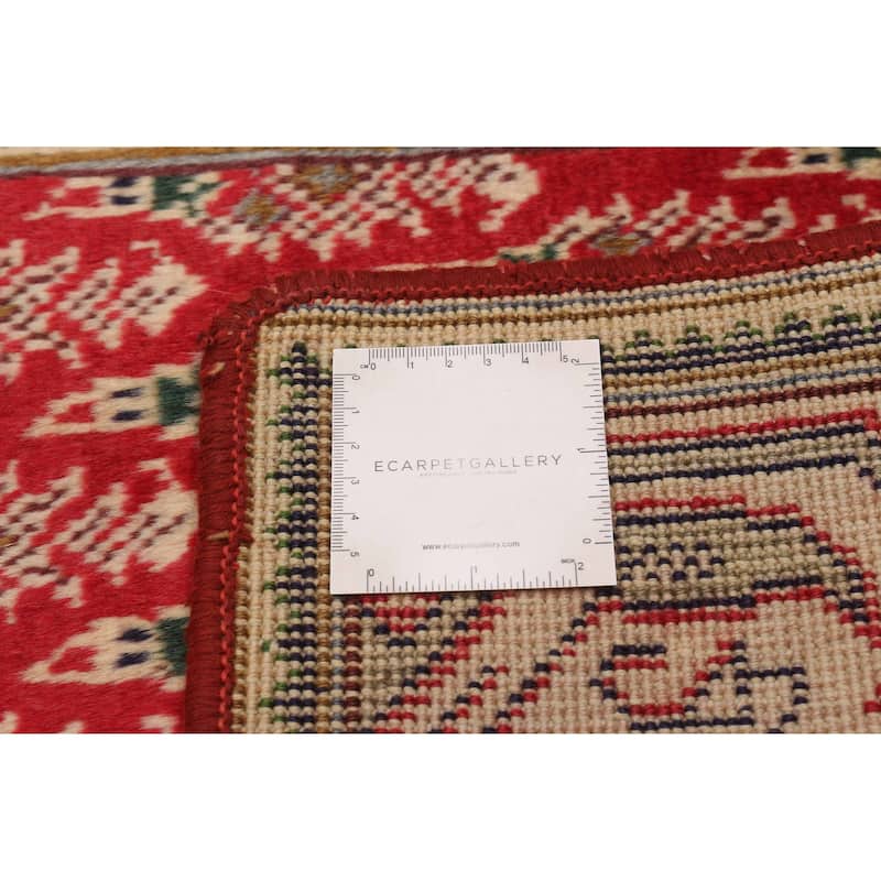 ECARPETGALLERY Hand-knotted Andelz Red Wool Rug - 2'6 x 9'10
