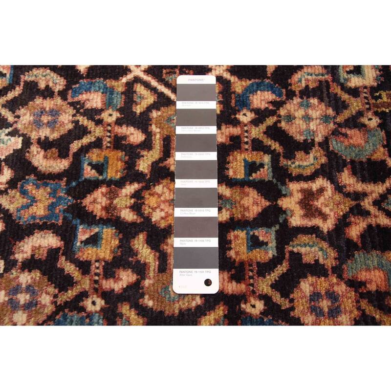 ECARPETGALLERY Hand-knotted Andelz Dark Navy Wool Rug - 3'3 x 8'11