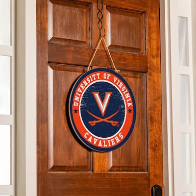 University of Virginia Wooden Door Decor Wall Sign - Multi-Color
