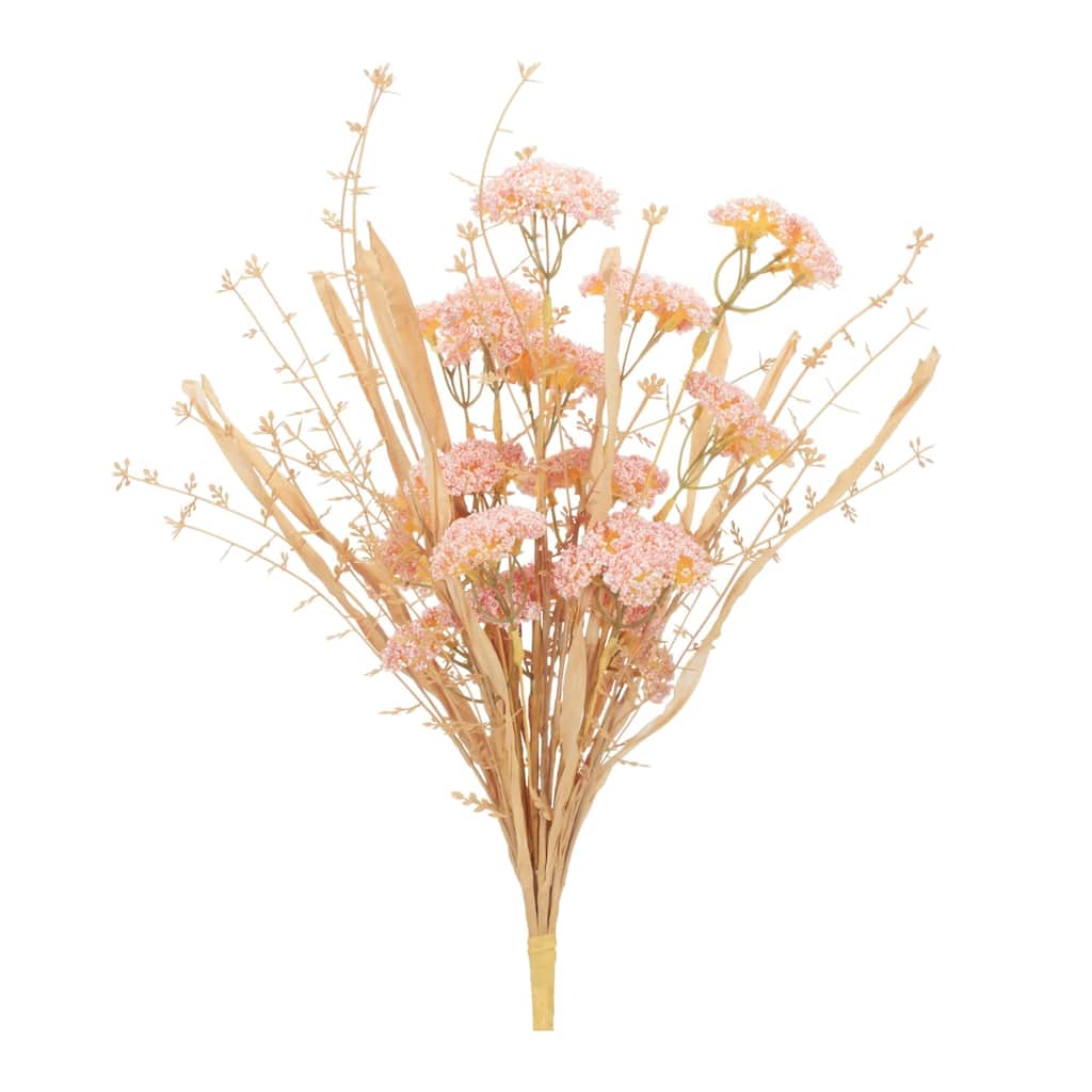 Floral Artificial Sprays - 20.5" - Pink and Beige - Set of 2