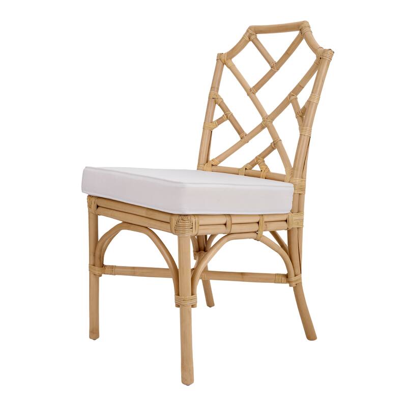 NPD Furniture Kara Rattan Dining Side Chair (Set of 2) - Natural