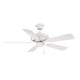 preview thumbnail 1 of 2, Fanimation Edgewood 44 inch Indoor/Outdoor Smart Ceiling Fan - Matte White - Matte White