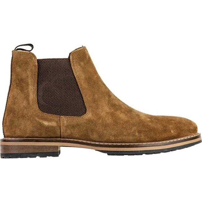 chestnut suede chelsea boots