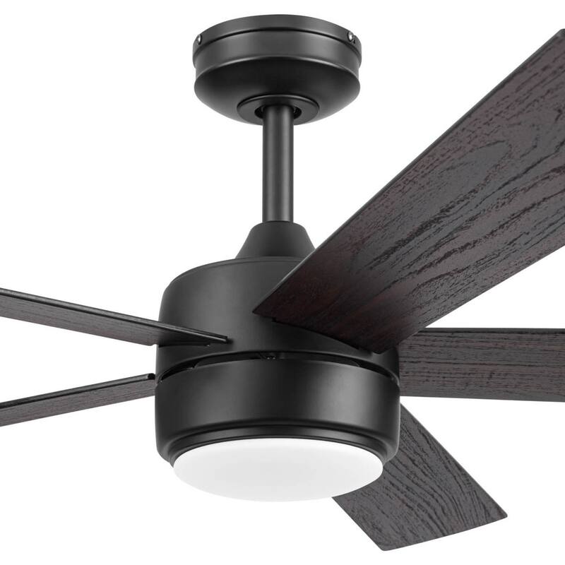 Honeywell 52" Schilling Indoor Matte Black LED Ceiling Fan with Remote Control - 52 Inches