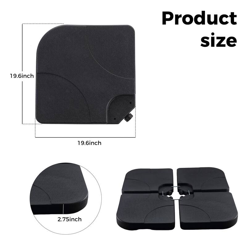 Autlaycil Patio Umbrella Base Water Filled Stand Umbrella Holder