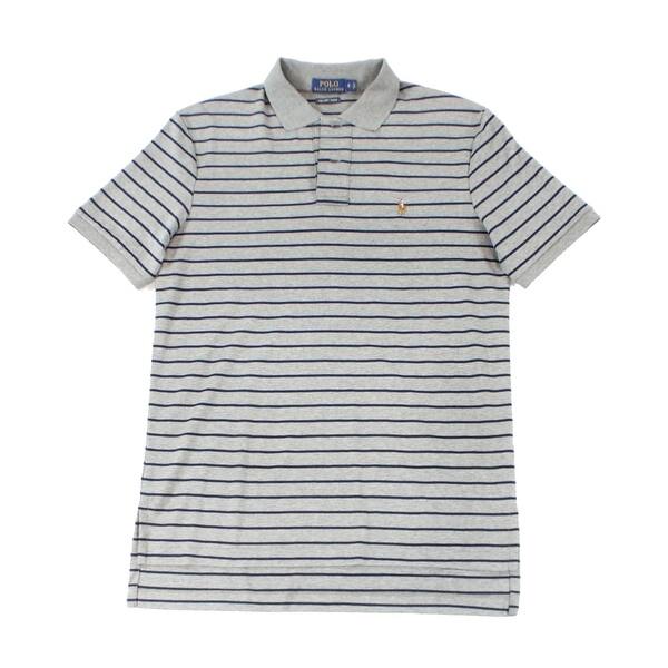 Shop Polo Ralph Lauren New Winter Gray Navy Mens Size Xl Striped