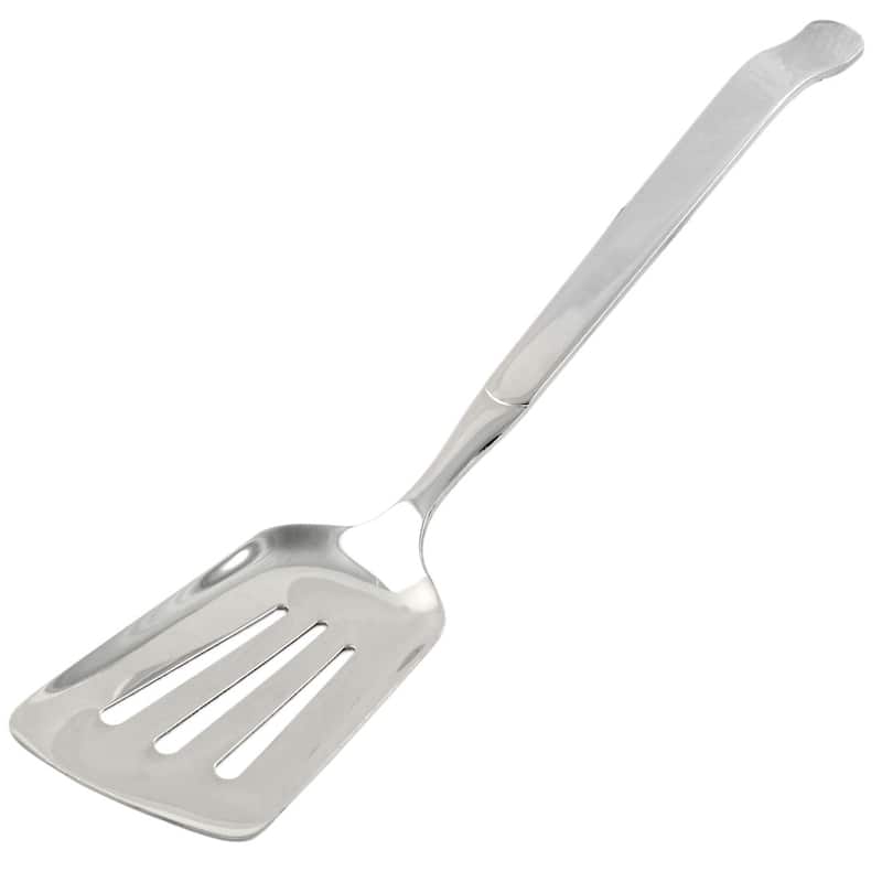 Kitchen Stainless Steel Cooking Tool Frying Food Egg Pancake Spatula Silver Tone