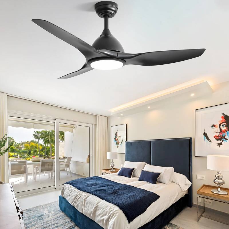 Sofucor High CFM Quiet DC Motor Modern Ceiling Fan with Light and Remote Control