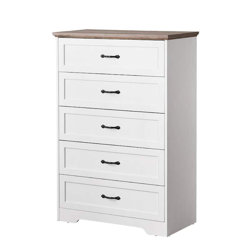 Large Capacity 5 Drawers Dresser, Cabinet for Bedroom