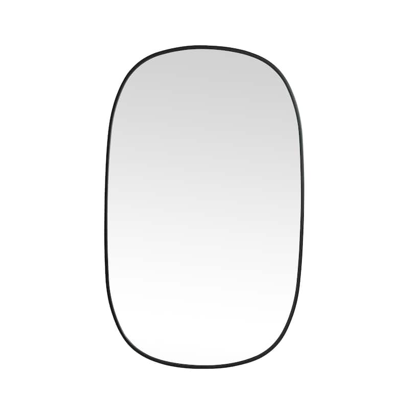 Elegant Lighting MR2B3048 Brynn 30" W x 48" H Oval Framed Bathroom - Black