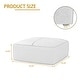 preview thumbnail 29 of 62, Elliot 22"/ 35"/ 43" W Modern Rectangular Genuine Leather Ottoman