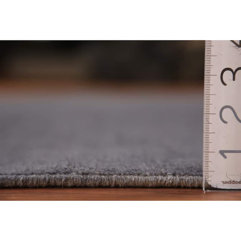 Gray Blue Modern Gabbeh Oriental Rug Handmade Wool Carpet - 5'1" x 6'6"
