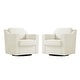 preview thumbnail 2 of 101, Modern Swivel Upholstered Armchair Accent chair Set of 2