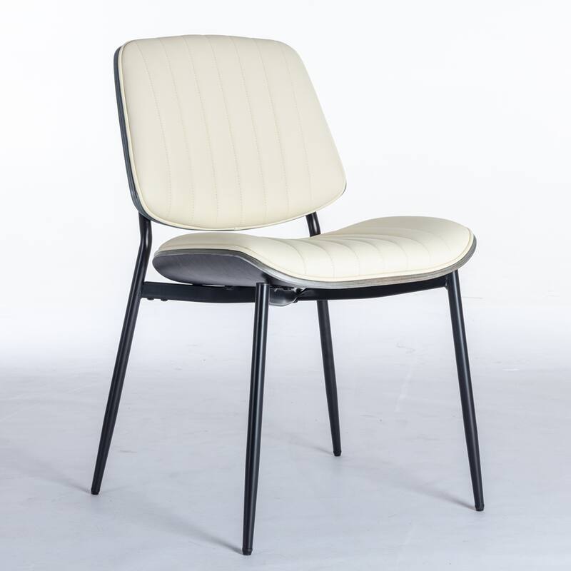 2PCS PU Dining Chair With Adjustable Foot
