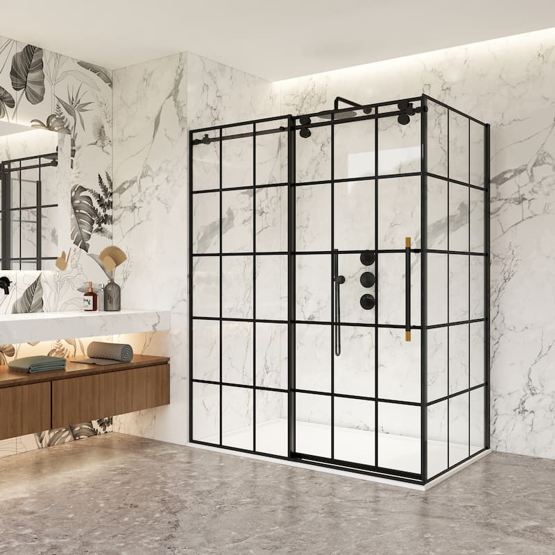 Puente Rectangle Single Sliding Framed Shower Enclosure