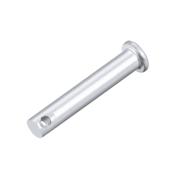 MroMax 10-Pack M10x50mm Flat Head Clevis Pins – Zinc-Plated Carbon Steel, Silver Tone, For Hinge Connections & Fastening