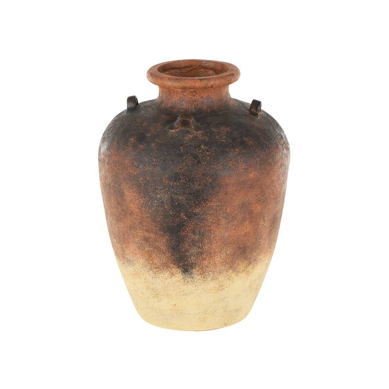 Copper Magnesium Oxide Textured Ombre Antique Amphora Vase