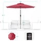 preview thumbnail 35 of 57, BONOSUKI LED Patio 9Ft Market Umbrella,Outside Deck Table Umbrella