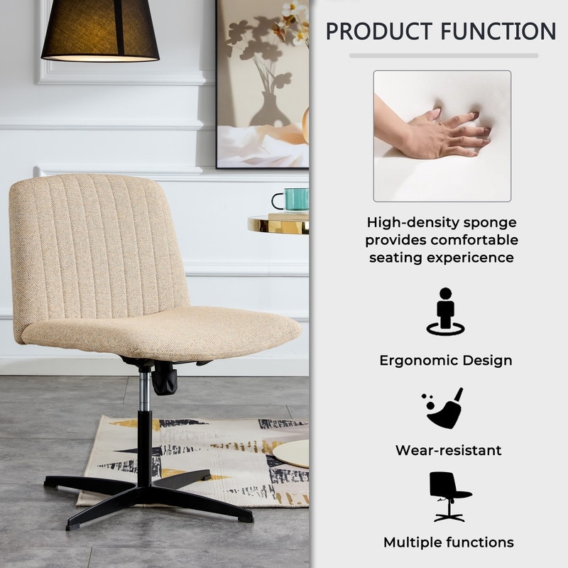 Dropship Home Computer Chair Office Chair Adjustable 360 °Swivel Cushion  Chair With Black Foot Swivel Chair Makeup Chair Study Desk Chair. No Wheels  to Sell Online at a Lower Price
