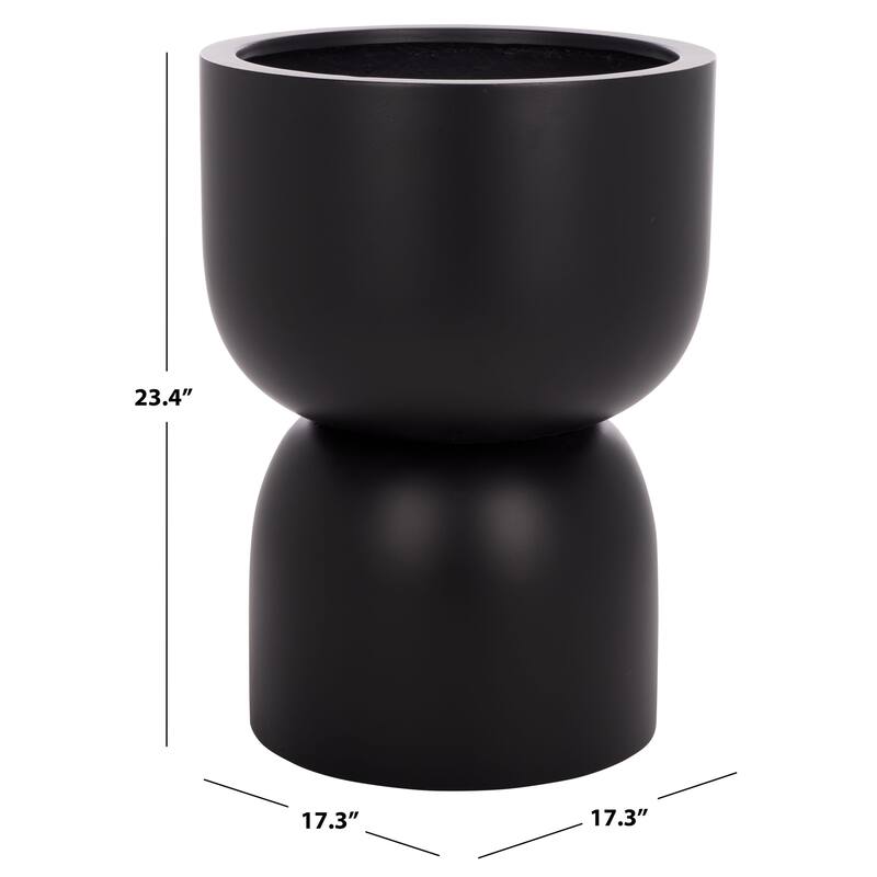SAFAVIEH Outdoor Living Ricco Pedestal Planter - 17"W x 17"D x 23"H