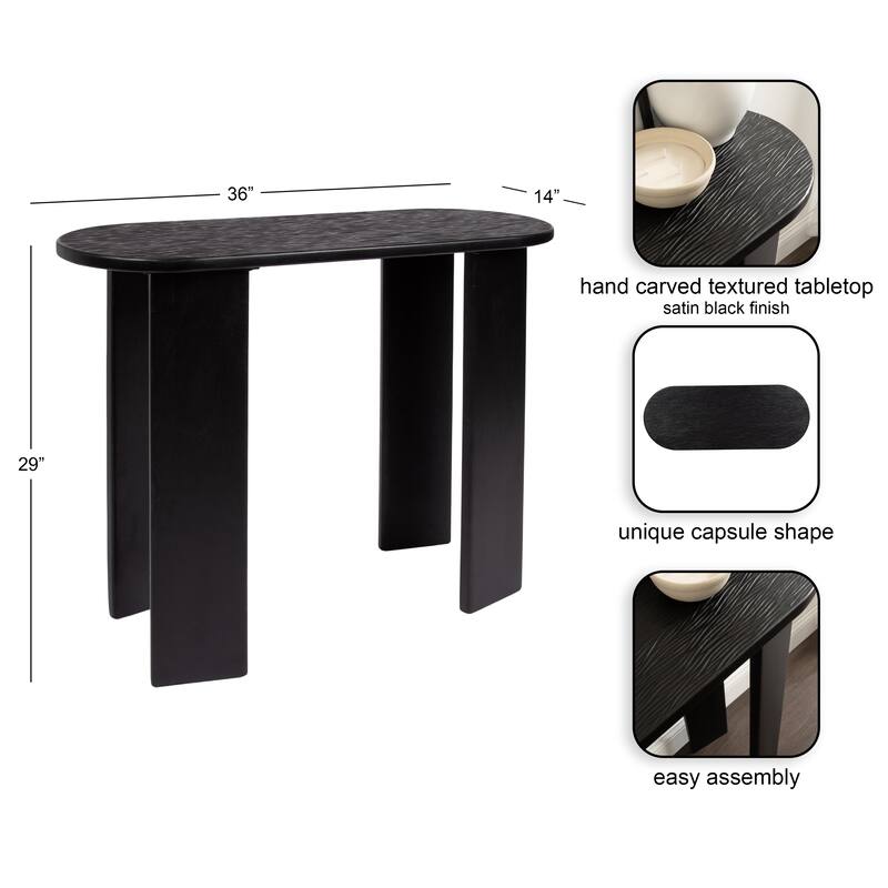Kate and Laurel Yesenia Capsule Console Table - 36x14x29