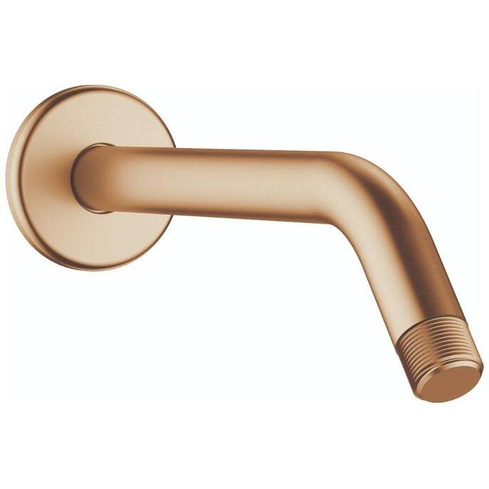 Hansgrohe Standard 9" Shower Arm with Escutcheon Plate and 1/2" Male - Brushed Bronze