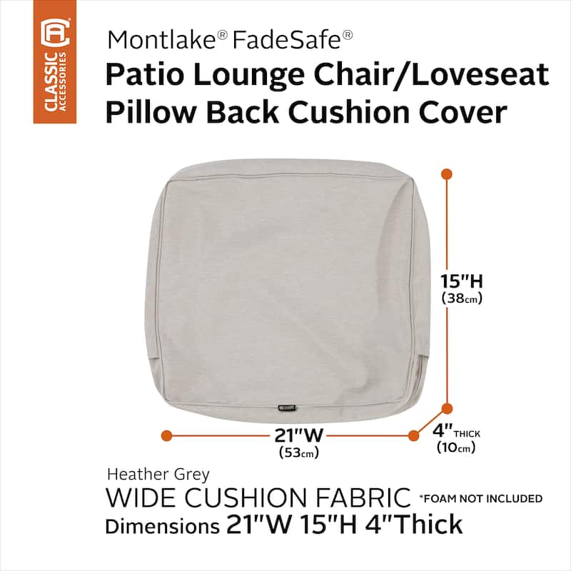 Classic Accessories Montlake Water-resistant Cushion Slip Cover