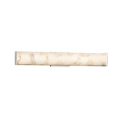 Justice Design Alabaster Rocks Latitude 29-inch Polished Chrome ADA Wall/ Bath Bar