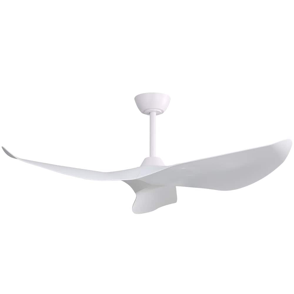 38" and 52" Modern Ceiling Fan without Lights, Remote Control and Reversible Motor for Bedroom