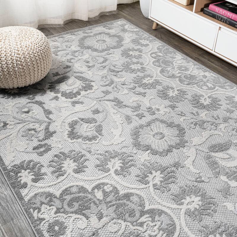 JONATHAN Y Cassis Modern Medallion High-Low Indoor/Outdoor Area Rug
